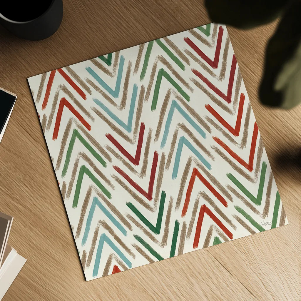 Holiday Likeness Pattern III by Veronique Charron. Shown as a detailed flat fine art print, highlighting archival giclee quality. Available as an archival giclee rolled canvas, fine art paper, or poster print. SKU 63024a.