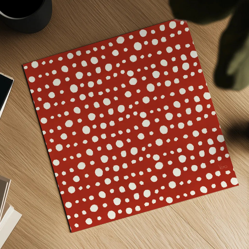 Holiday Likeness Pattern VA by Veronique Charron. Shown as a detailed flat fine art print, highlighting archival giclee quality. Available as an archival giclee rolled canvas, fine art paper, or poster print. SKU 63026a.