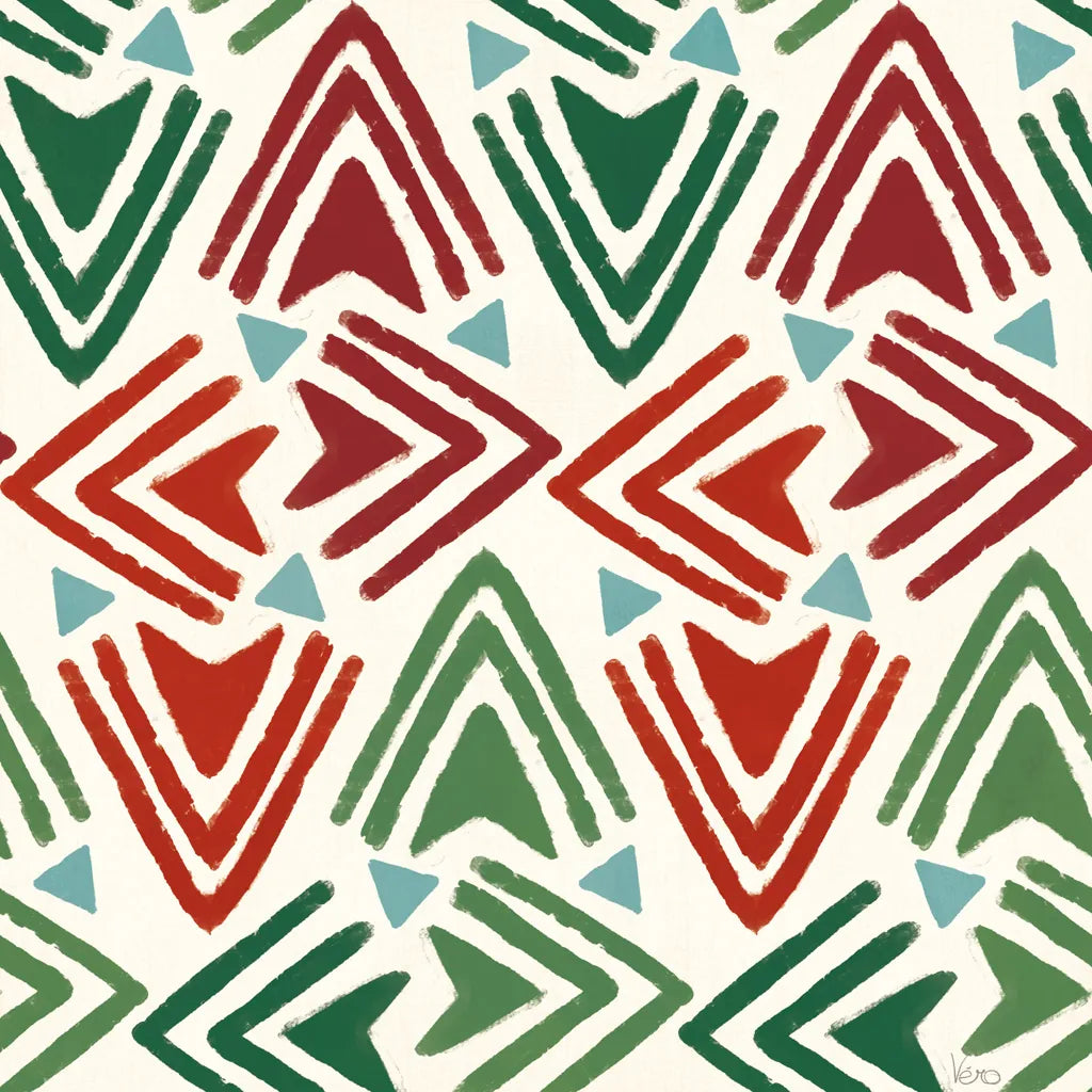 Holiday Likeness Pattern VIA by Veronique Charron. SKU 63033a. Archival Giclee Fine art print for wall decor.