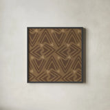 Holiday Likeness Pattern VIF by Veronique Charron. Shown in a sleek black glass frame for a contemporary gallery look. Available as an archival giclee rolled canvas, fine art paper, or poster print. SKU 63038a.