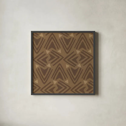 Holiday Likeness Pattern VIF by Veronique Charron. Shown in a sleek black glass frame for a contemporary gallery look. Available as an archival giclee rolled canvas, fine art paper, or poster print. SKU 63038a.