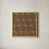 Holiday Likeness Pattern VIF by Veronique Charron. Shown in a natural wood glass frame for a timeless modern aesthetic. Available as an archival giclee rolled canvas, fine art paper, or poster print. SKU 63038a.