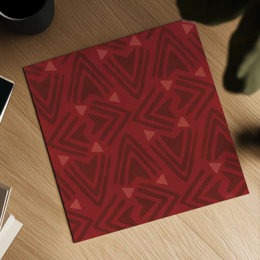 Holiday Likeness Pattern VIG by Veronique Charron. Shown as a detailed flat fine art print, highlighting archival giclee quality. Available as an archival giclee rolled canvas, fine art paper, or poster print. SKU 63039a.