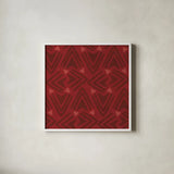 Holiday Likeness Pattern VIG by Veronique Charron. Shown in a crisp white glass frame for a clean and minimalist style. Available as an archival giclee rolled canvas, fine art paper, or poster print. SKU 63039a.