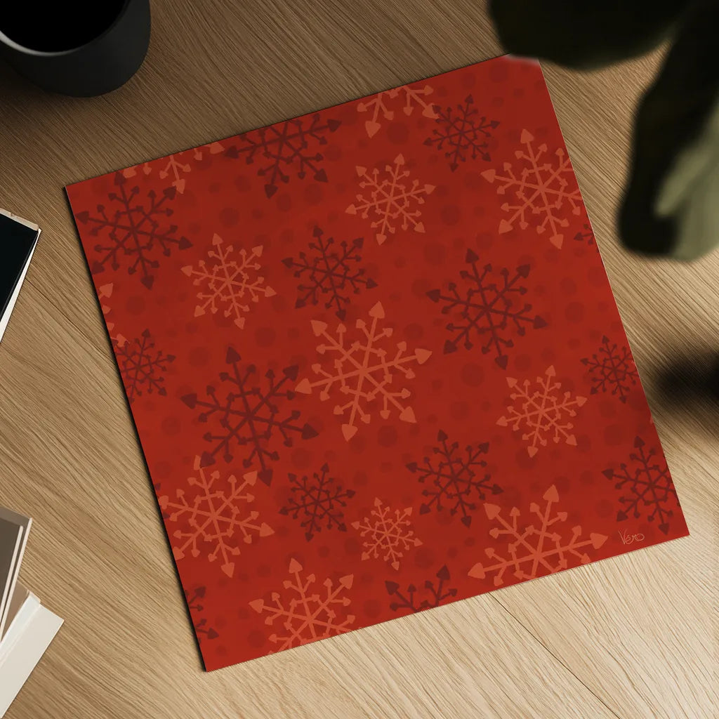 Holiday Likeness Pattern VIIA by Veronique Charron. Shown as a detailed flat fine art print, highlighting archival giclee quality. Available as an archival giclee rolled canvas, fine art paper, or poster print. SKU 63040a.