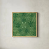 Holiday Likeness Pattern VIIB by Veronique Charron. Shown in a natural wood glass frame for a timeless modern aesthetic. Available as an archival giclee rolled canvas, fine art paper, or poster print. SKU 63041a.