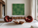 Holiday Likeness Pattern VIIB by Veronique Charron. Shown as extra-large giant wall art in a modern living room. Available as an archival giclee rolled canvas, fine art paper, or poster print. SKU 63041a.