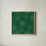 Holiday Likeness Pattern VIIC by Veronique Charron. Shown in a natural wood glass frame for a timeless modern aesthetic. Available as an archival giclee rolled canvas, fine art paper, or poster print. SKU 63042a.
