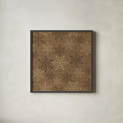 Holiday Likeness Pattern VIIE by Veronique Charron. Shown in a sleek black glass frame for a contemporary gallery look. Available as an archival giclee rolled canvas, fine art paper, or poster print. SKU 63044a.