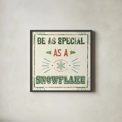 Holiday Likeness VI by Veronique Charron. Shown in a sleek black glass frame for a contemporary gallery look. Available as an archival giclee rolled canvas, fine art paper, or poster print. SKU 63015a.