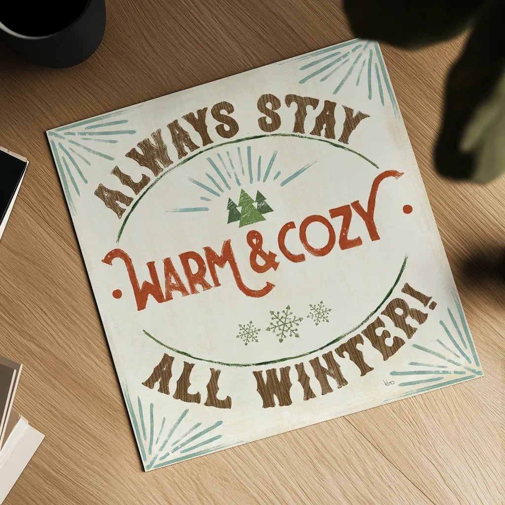 Holiday Likeness VII Wood by Veronique Charron. Shown as a detailed flat fine art print, highlighting archival giclee quality. Available as an archival giclee rolled canvas, fine art paper, or poster print. SKU 65773a.