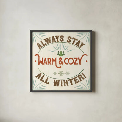 Holiday Likeness VII Wood by Veronique Charron. Shown in a sleek black glass frame for a contemporary gallery look. Available as an archival giclee rolled canvas, fine art paper, or poster print. SKU 65773a.