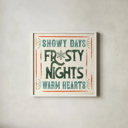 Holiday Likeness VIII by Veronique Charron. Shown in a crisp white glass frame for a clean and minimalist style. Available as an archival giclee rolled canvas, fine art paper, or poster print. SKU 63017a.