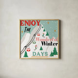 Holiday Patina II by Veronique Charron. Shown in a natural wood glass frame for a timeless modern aesthetic. Available as an archival giclee rolled canvas, fine art paper, or poster print. SKU 102880a.
