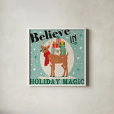 Holiday Patina IV by Veronique Charron. Shown in a crisp white glass frame for a clean and minimalist style. Available as an archival giclee rolled canvas, fine art paper, or poster print. SKU 102882a.