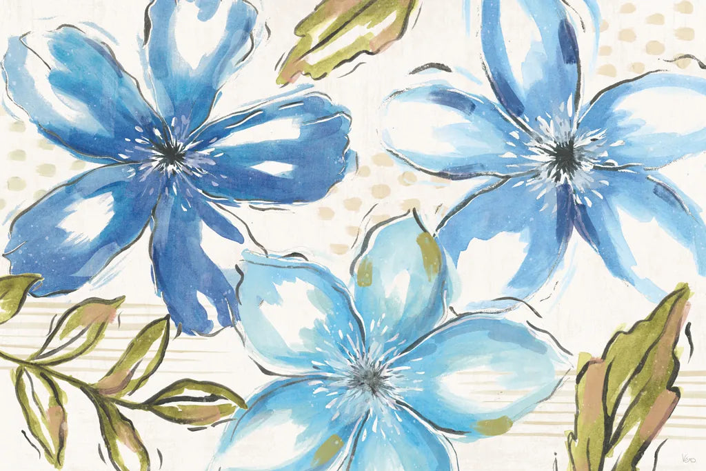 Indigo Tones I by Veronique Charron. SKU 84365i. Archival Giclee Fine art print for wall decor.