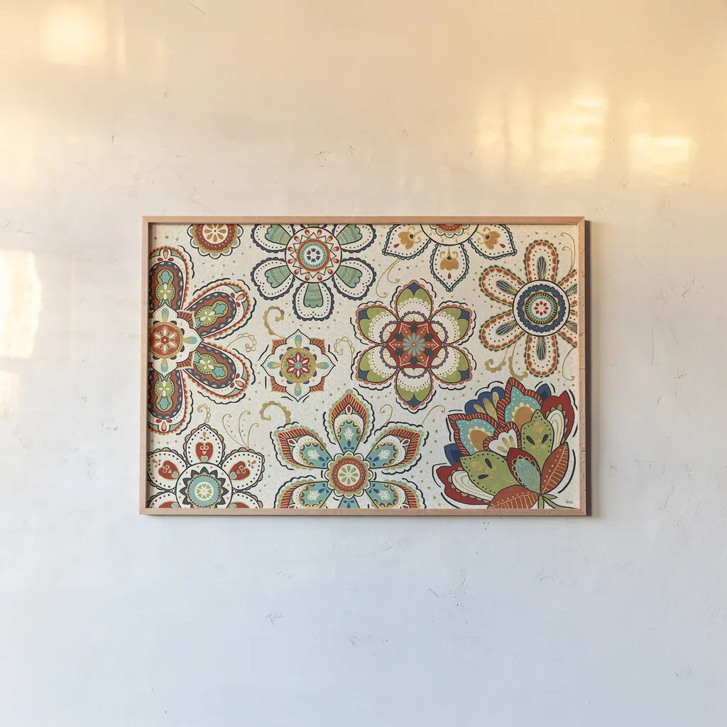 La Vida Loca I by Veronique Charron. shown as a paper print in a natural frame. Available as a archival giclee rolled canvas, fine art paper, or poster print. SKU 39480i.