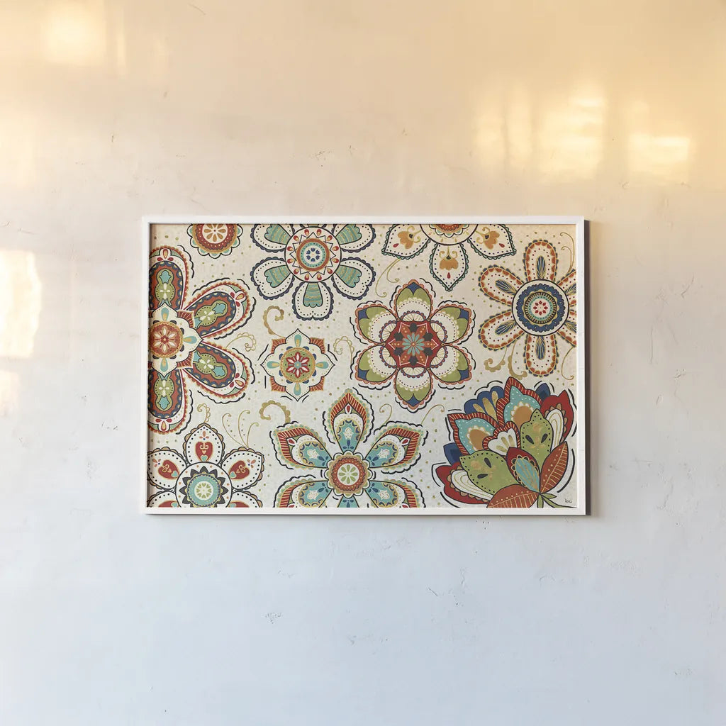 La Vida Loca I by Veronique Charron. shown as a paper print in a white frame. Available as a archival giclee rolled canvas, fine art paper, or poster print. SKU 39480i.