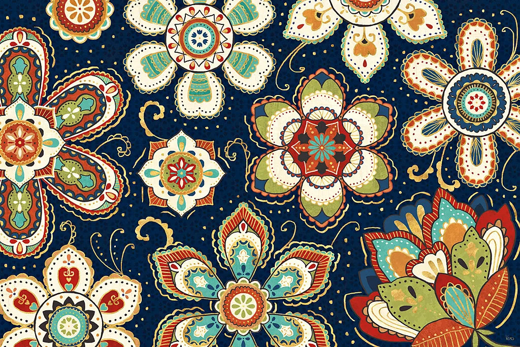 La Vida Loca I Blue by Veronique Charron. SKU 39489i. Archival Giclee Fine art print for wall decor.