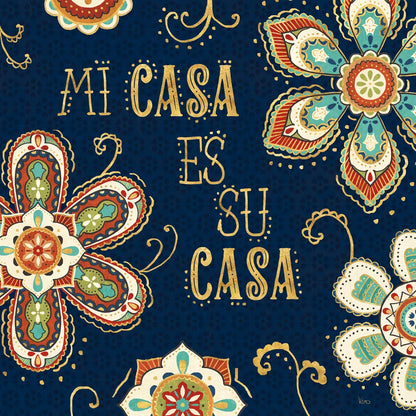 La Vida Loca III Blue by Veronique Charron. SKU 39491a. Archival Giclee Fine art print for wall decor.