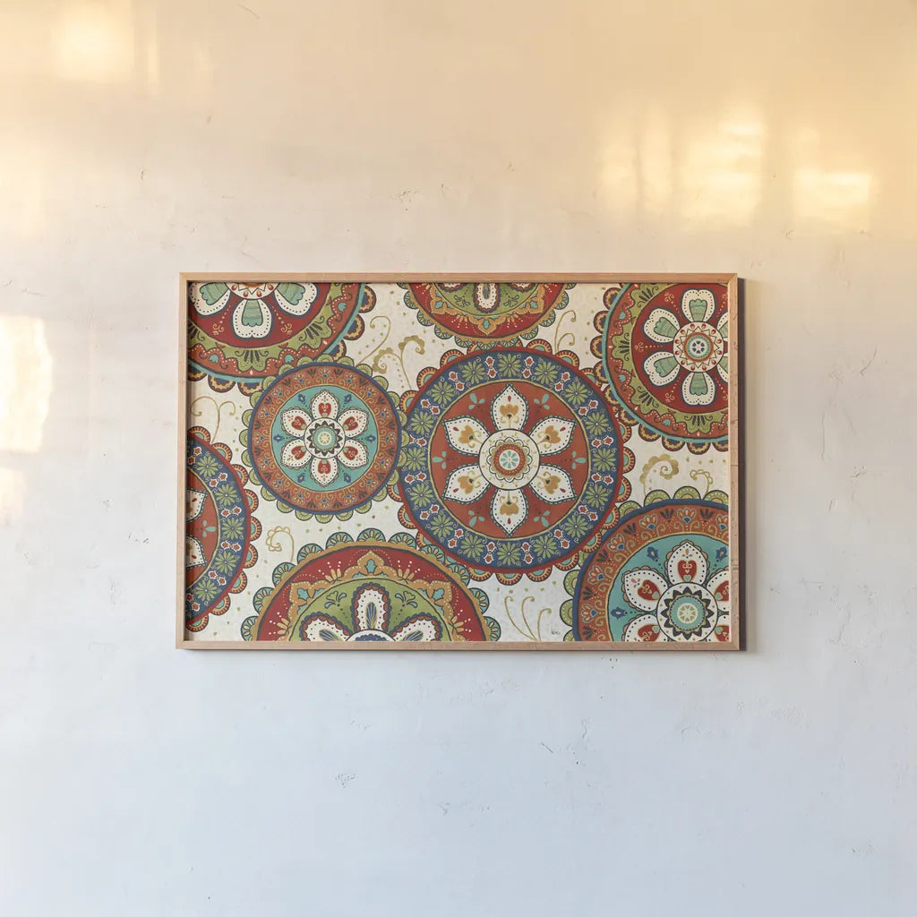 La Vida Loca IX by Veronique Charron. shown as a paper print in a natural frame. Available as a archival giclee rolled canvas, fine art paper, or poster print. SKU 39488i.