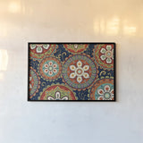La Vida Loca IX Blue by Veronique Charron. shown as a paper print in a black flame. Available as a archival giclee rolled canvas, fine art paper, or poster print. SKU 39495i.