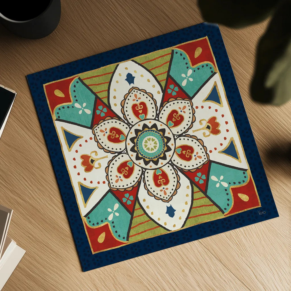 La Vida Loca VI by Veronique Charron. Shown as a detailed flat fine art print, highlighting archival giclee quality. Available as an archival giclee rolled canvas, fine art paper, or poster print. SKU 39485a.