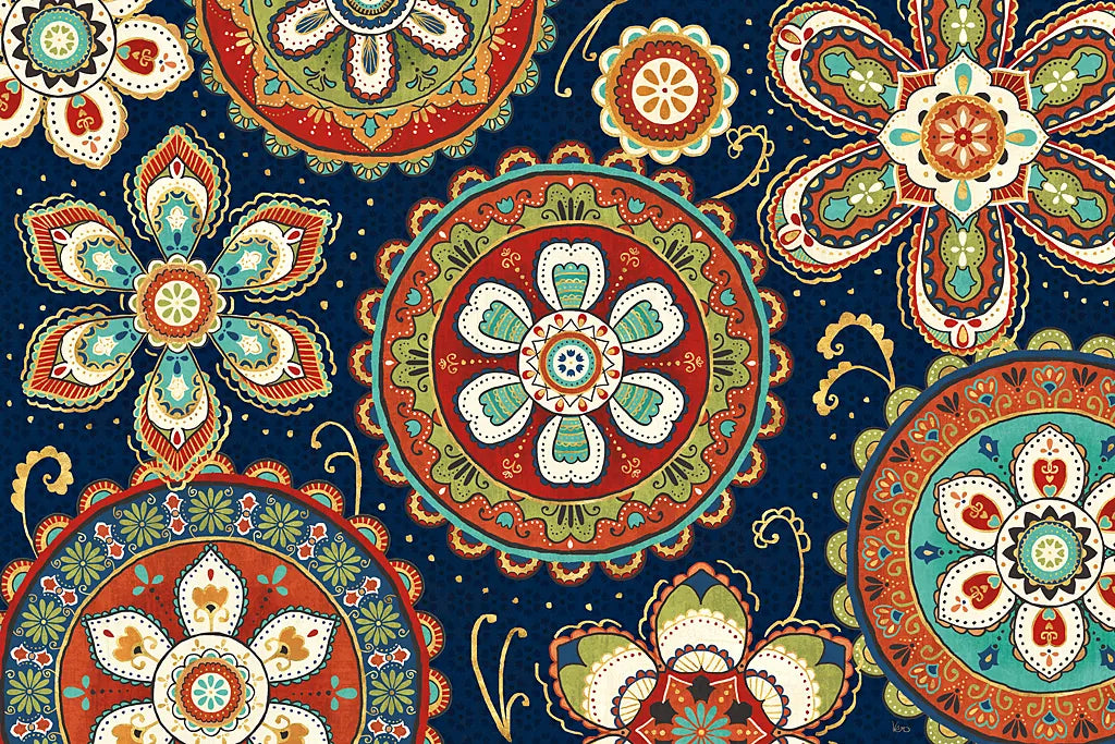 La Vida Loca VIII Blue by Veronique Charron. SKU 39494i. Archival Giclee Fine art print for wall decor.