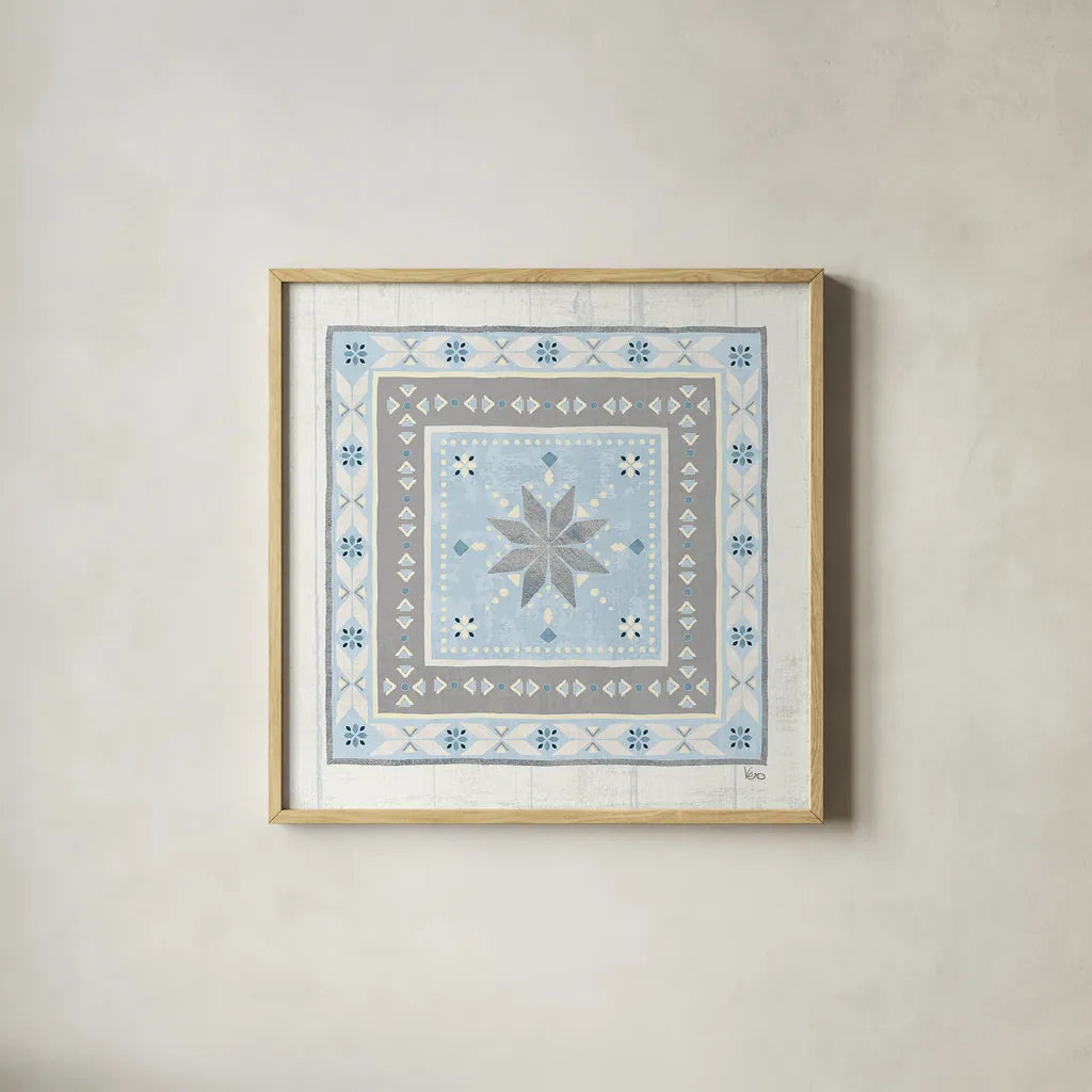 Lake Pals X Neutral by Veronique Charron. Shown in a natural wood glass frame for a timeless modern aesthetic. Available as an archival giclee rolled canvas, fine art paper, or poster print. SKU 29218a.