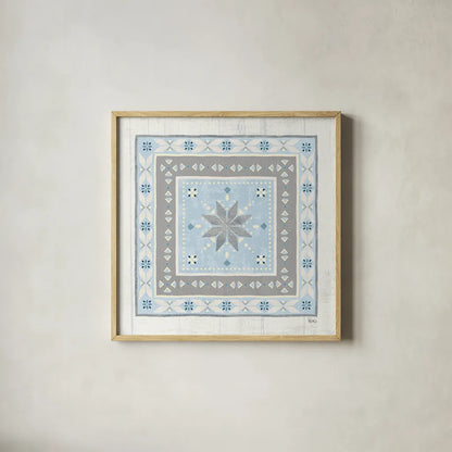 Lake Pals X Neutral by Veronique Charron. Shown in a natural wood glass frame for a timeless modern aesthetic. Available as an archival giclee rolled canvas, fine art paper, or poster print. SKU 29218a.