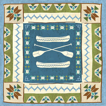 Lake Retreat Tile III by Veronique Charron. SKU 20329a. Archival Giclee Fine art print for wall decor.