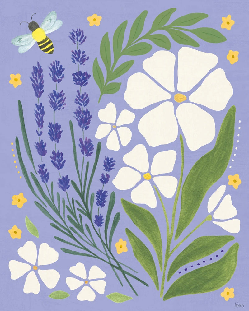 Lavender Garden III Purple by Veronique Charron