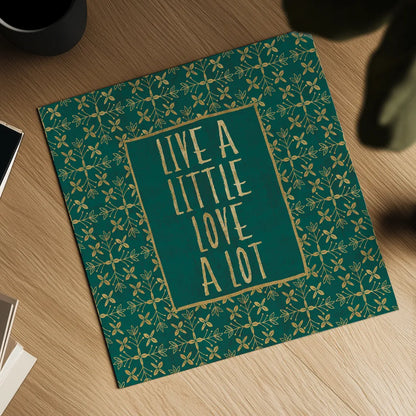 Live a Little by Veronique Charron. Shown as a detailed flat fine art print, highlighting archival giclee quality. Available as an archival giclee rolled canvas, fine art paper, or poster print. SKU 51142a.