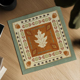 Lodge Resort Tile I by Veronique Charron. Shown as a detailed flat fine art print, highlighting archival giclee quality. Available as an archival giclee rolled canvas, fine art paper, or poster print. SKU 20289a.