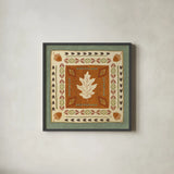 Lodge Resort Tile I by Veronique Charron. Shown in a sleek black glass frame for a contemporary gallery look. Available as an archival giclee rolled canvas, fine art paper, or poster print. SKU 20289a.