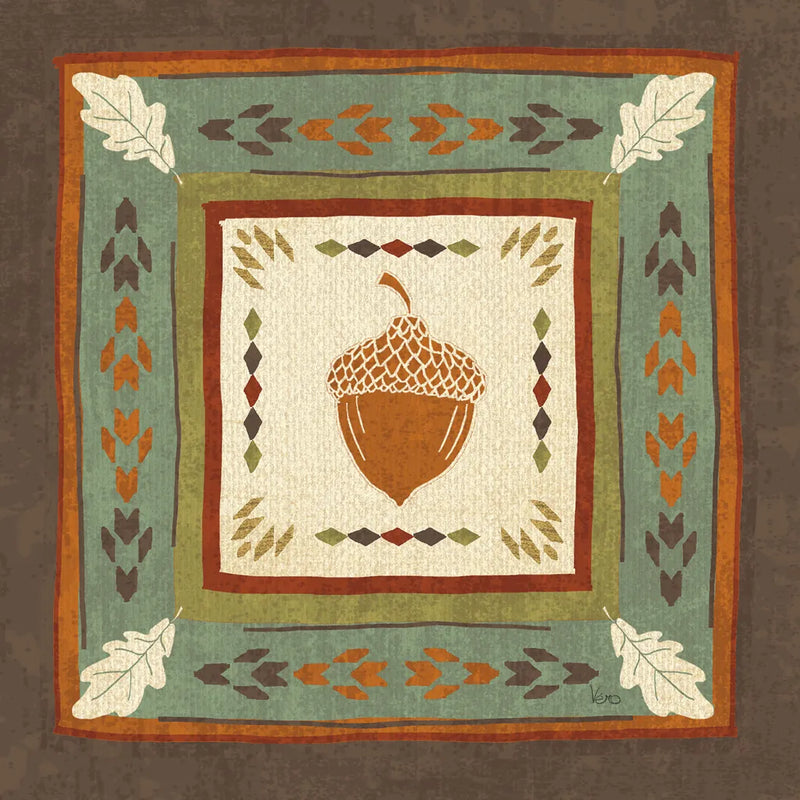 Lodge Resort Tile II by Veronique Charron. SKU 20281a. Archival Giclee Fine art print for wall decor.