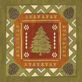 Lodge Resort Tile III by Veronique Charron. SKU 20282a. Archival Giclee Fine art print for wall decor.