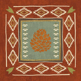 Lodge Resort Tile IV by Veronique Charron. SKU 20283a. Archival Giclee Fine art print for wall decor.