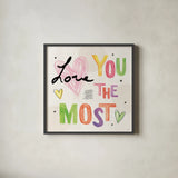 Love Connection V by Veronique Charron. Shown in a sleek black glass frame for a contemporary gallery look. Available as an archival giclee rolled canvas, fine art paper, or poster print. SKU 87046a.