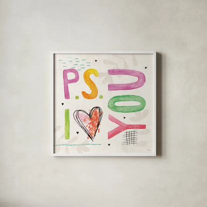 Love Connection VI by Veronique Charron. Shown in a crisp white glass frame for a clean and minimalist style. Available as an archival giclee rolled canvas, fine art paper, or poster print. SKU 87047a.