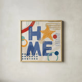 Love and Liberty VII by Veronique Charron. Shown in a natural wood glass frame for a timeless modern aesthetic. Available as an archival giclee rolled canvas, fine art paper, or poster print. SKU 72889a.