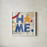 Love and Liberty VII by Veronique Charron. Shown in a crisp white glass frame for a clean and minimalist style. Available as an archival giclee rolled canvas, fine art paper, or poster print. SKU 72889a.