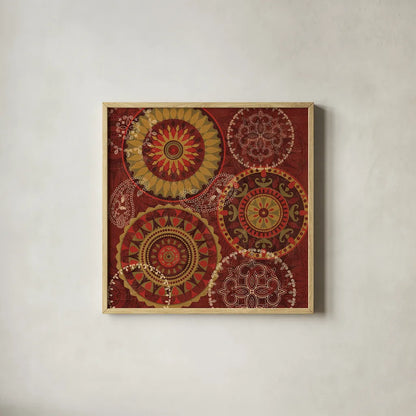 Majestic II by Veronique Charron. Shown in a natural wood glass frame for a timeless modern aesthetic. Available as an archival giclee rolled canvas, fine art paper, or poster print. SKU 41725a.