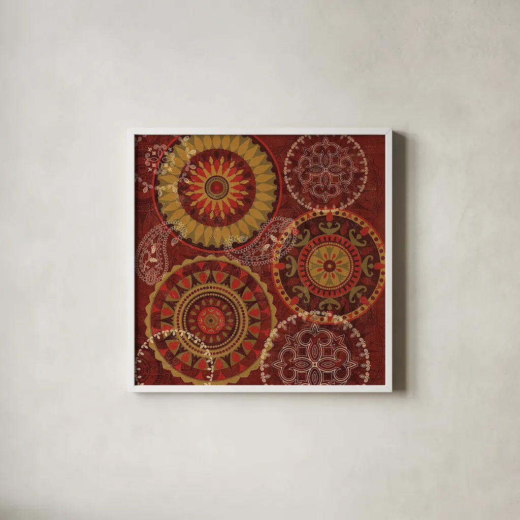 Majestic II by Veronique Charron. Shown in a crisp white glass frame for a clean and minimalist style. Available as an archival giclee rolled canvas, fine art paper, or poster print. SKU 41725a.