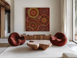 Majestic II by Veronique Charron. Shown as extra-large giant wall art in a modern living room. Available as an archival giclee rolled canvas, fine art paper, or poster print. SKU 41725a.