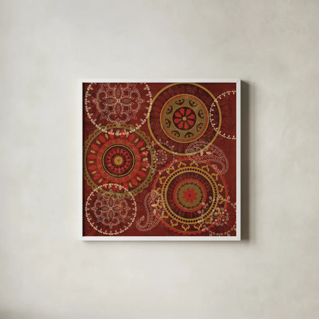 Majestic III by Veronique Charron. Shown in a crisp white glass frame for a clean and minimalist style. Available as an archival giclee rolled canvas, fine art paper, or poster print. SKU 41726a.