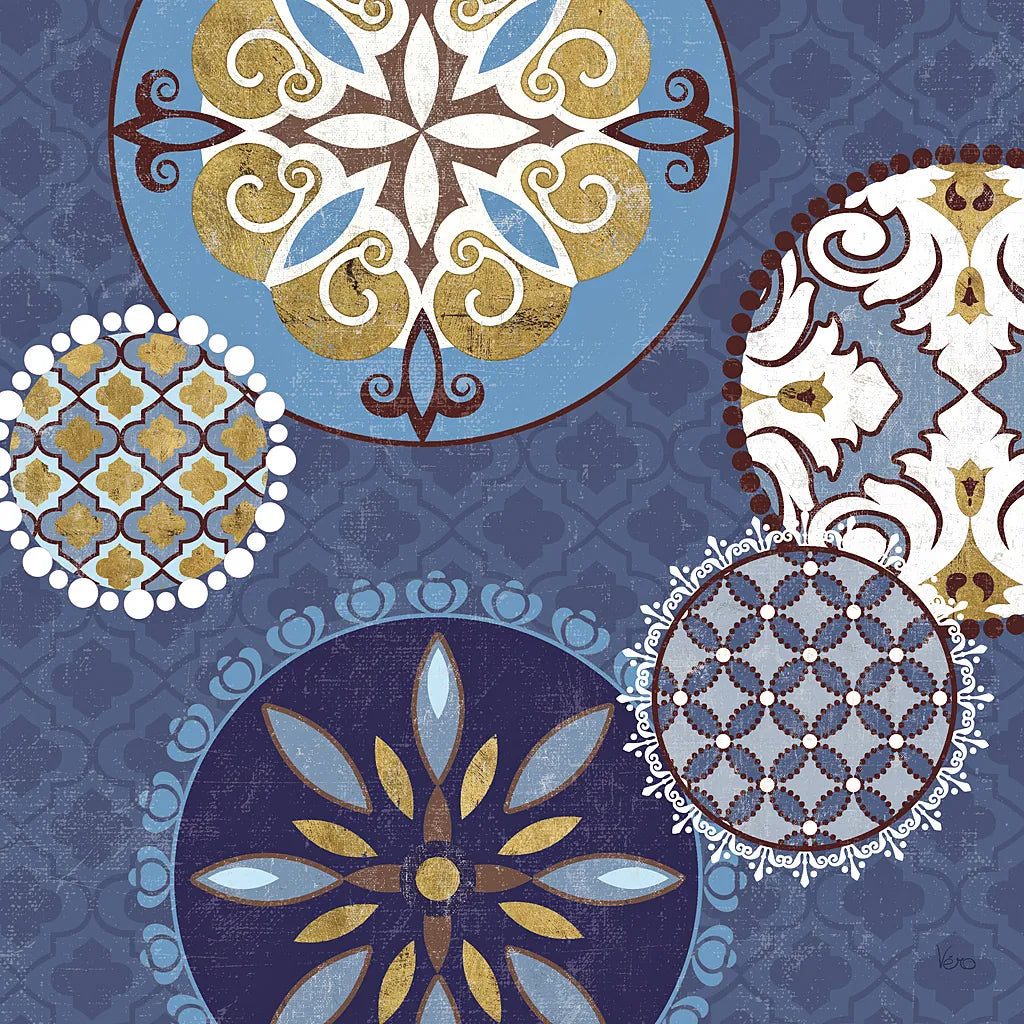 Mediterranean Blue II by Veronique Charron. SKU 17655a. Archival Giclee Fine art print for wall decor.