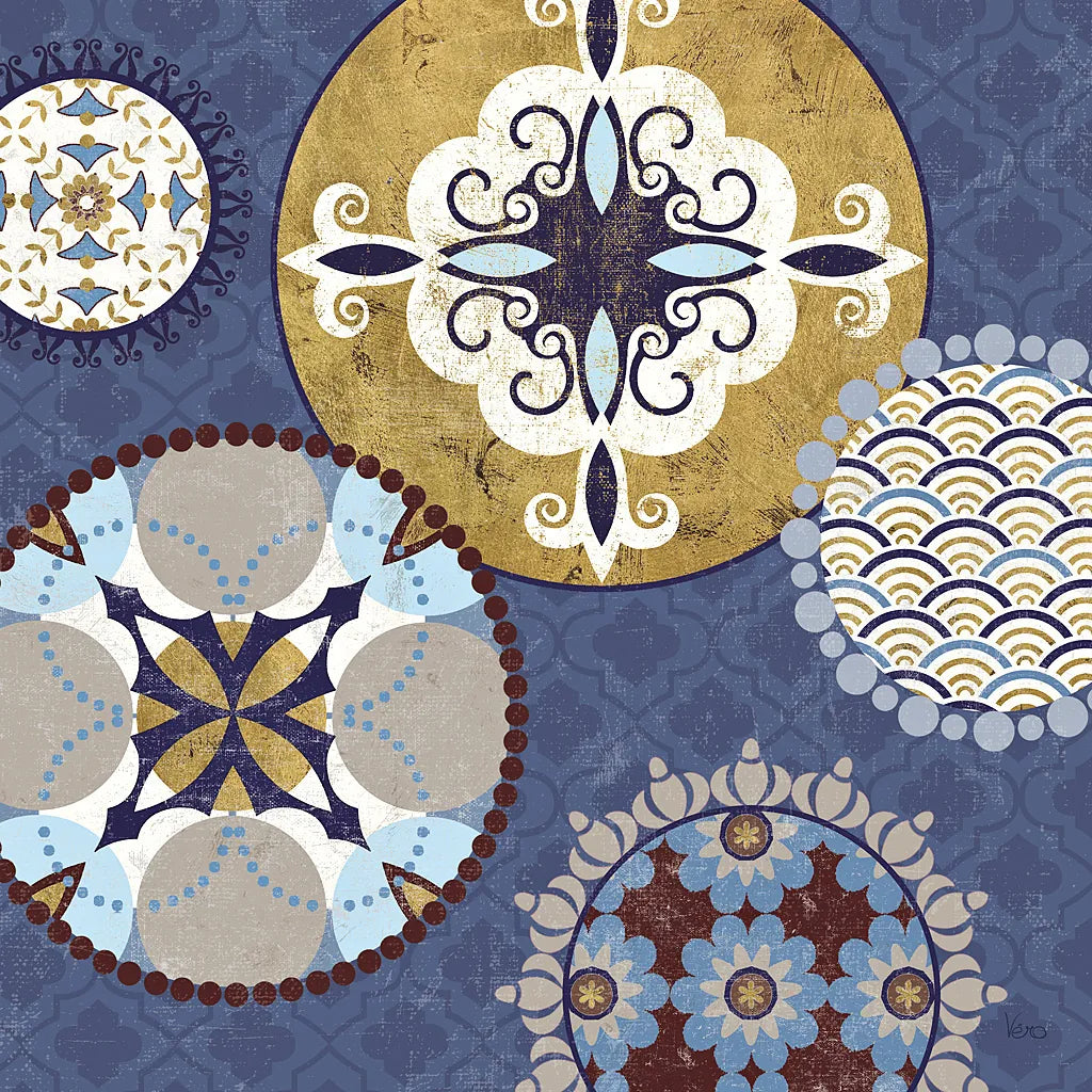 Mediterranean Blue III by Veronique Charron. SKU 17656a. Archival Giclee Fine art print for wall decor.