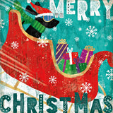 Merry Making III by Veronique Charron. SKU 49156a. Archival Giclee Fine art print for wall decor.