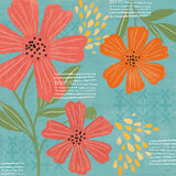 Mod Floral II by Veronique Charron. SKU 75311a. Archival Giclee Fine art print for wall decor.
